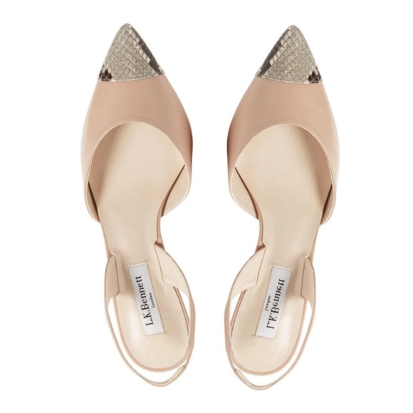 L.K. Bennett Keira Trench Nappa Slingback Court - Picture 7 of 16